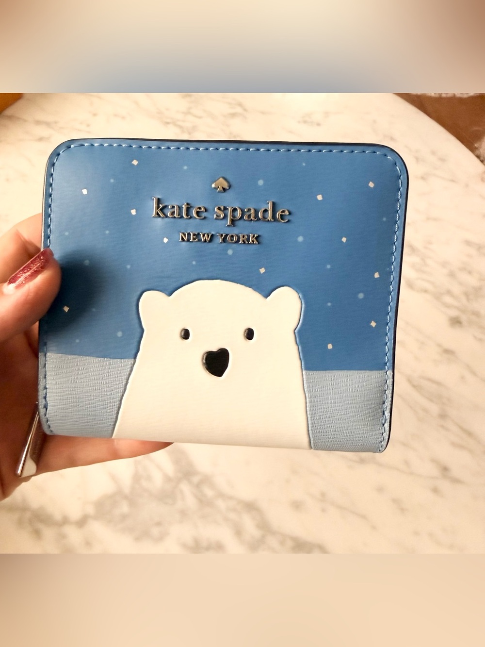 kate spade polar bear wallet